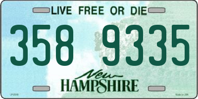 NH license plate 3589335