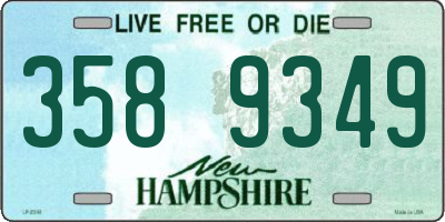 NH license plate 3589349