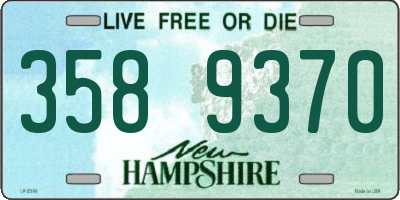 NH license plate 3589370