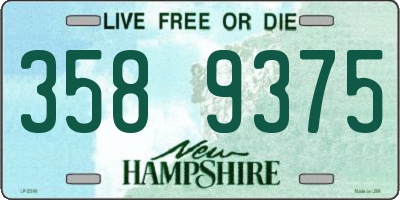 NH license plate 3589375
