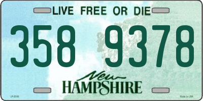 NH license plate 3589378