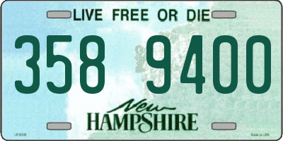 NH license plate 3589400