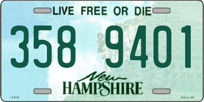 NH license plate 3589401