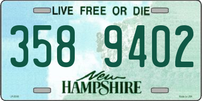 NH license plate 3589402