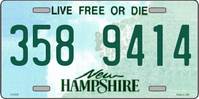 NH license plate 3589414