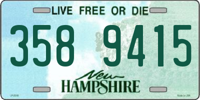 NH license plate 3589415