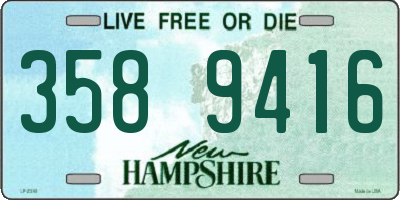 NH license plate 3589416
