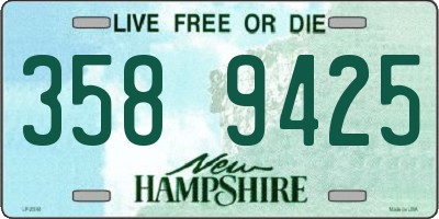 NH license plate 3589425
