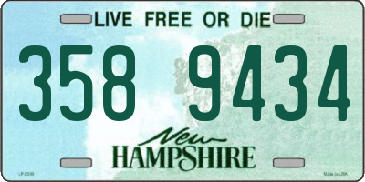 NH license plate 3589434