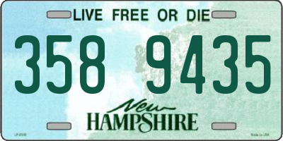 NH license plate 3589435