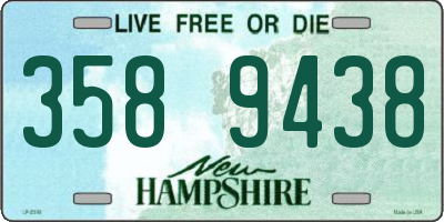 NH license plate 3589438