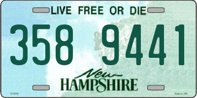 NH license plate 3589441
