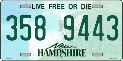 NH license plate 3589443