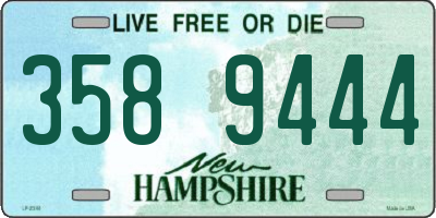 NH license plate 3589444