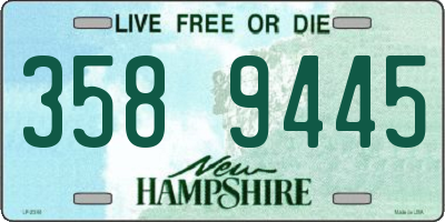 NH license plate 3589445