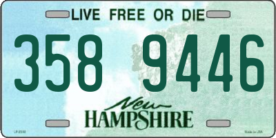 NH license plate 3589446