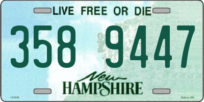 NH license plate 3589447