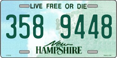 NH license plate 3589448