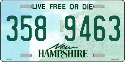 NH license plate 3589463
