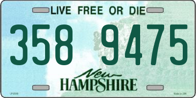 NH license plate 3589475