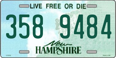 NH license plate 3589484