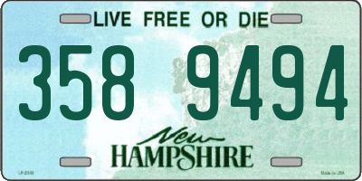 NH license plate 3589494