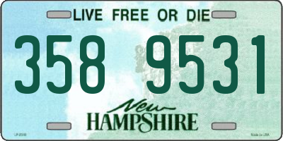NH license plate 3589531