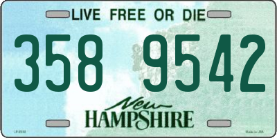 NH license plate 3589542