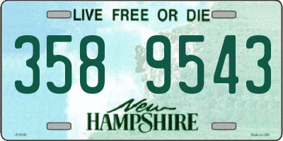 NH license plate 3589543