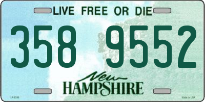 NH license plate 3589552