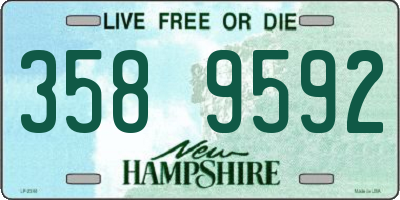 NH license plate 3589592