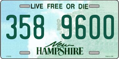NH license plate 3589600