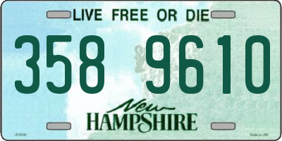 NH license plate 3589610