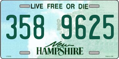 NH license plate 3589625
