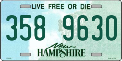 NH license plate 3589630