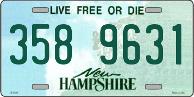 NH license plate 3589631