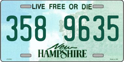 NH license plate 3589635