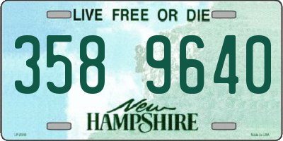 NH license plate 3589640