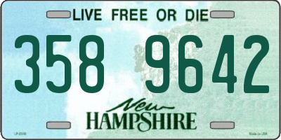 NH license plate 3589642