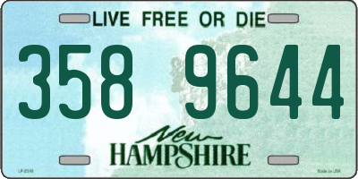 NH license plate 3589644