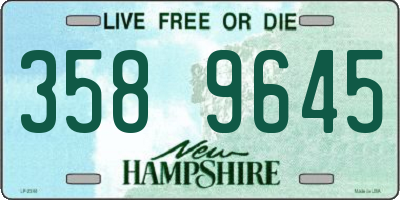 NH license plate 3589645