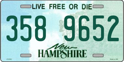 NH license plate 3589652