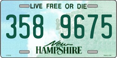NH license plate 3589675