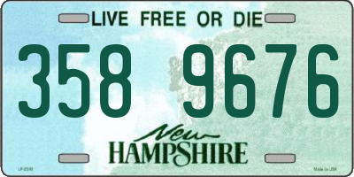 NH license plate 3589676