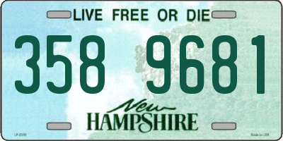 NH license plate 3589681