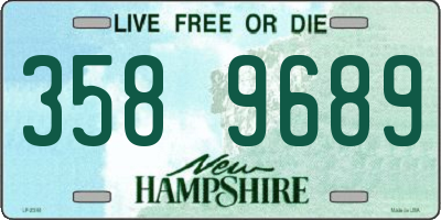 NH license plate 3589689