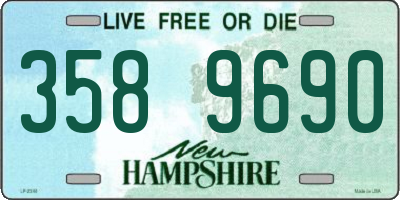 NH license plate 3589690