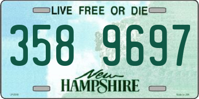 NH license plate 3589697