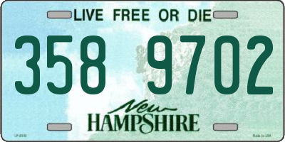 NH license plate 3589702