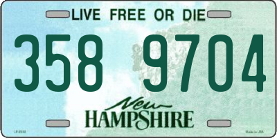 NH license plate 3589704